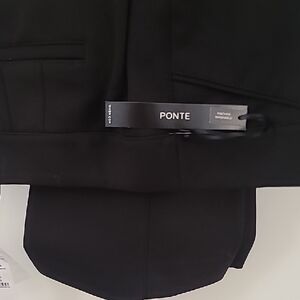 White House Black Market Black Ponte Boot Cut Pants